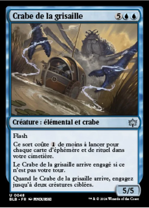 Crabe de la grisaille