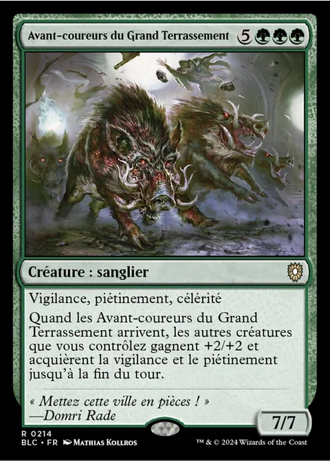 Avant-coureurs du Grand Terrassement