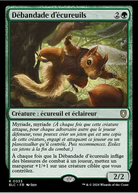 Débandade d'écureuils