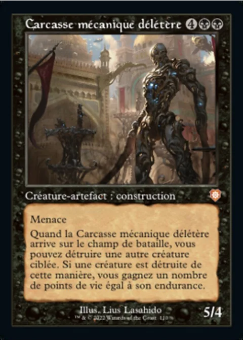 Carcasse mécanique délétère