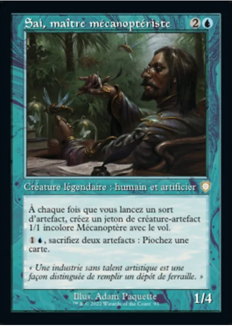 Sai, maître mécanoptériste