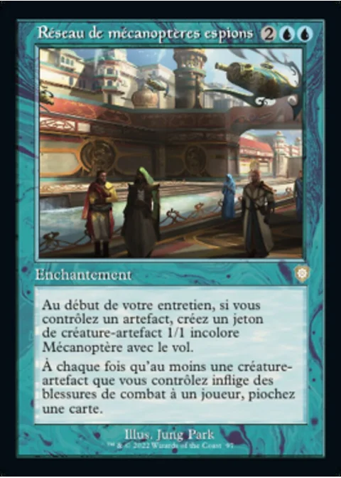 Réseau de mécanoptères espions