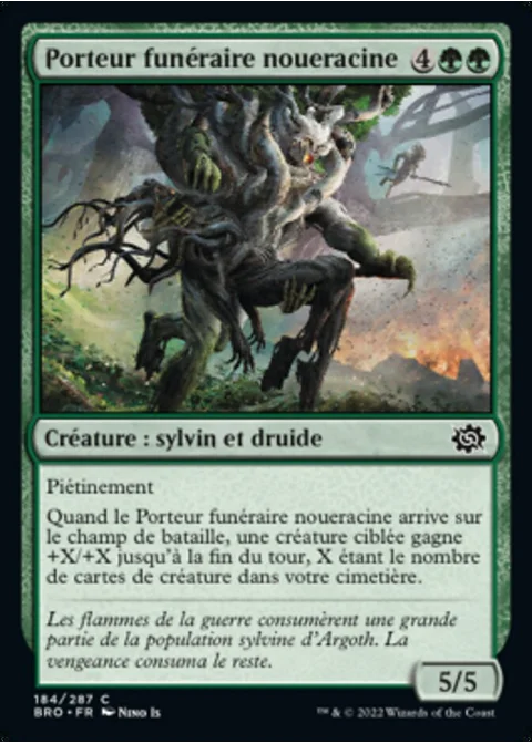 Porteur funéraire noueracine