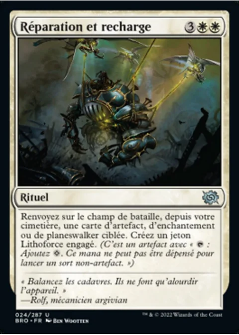 Réparation et recharge