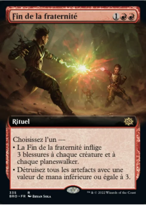 Fin de la fraternité