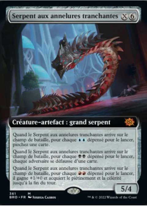 Serpent aux annelures tranchantes