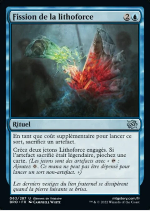 Fission de la lithoforce