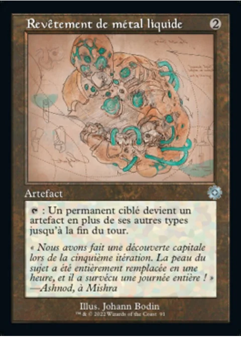 Revêtement de métal liquide