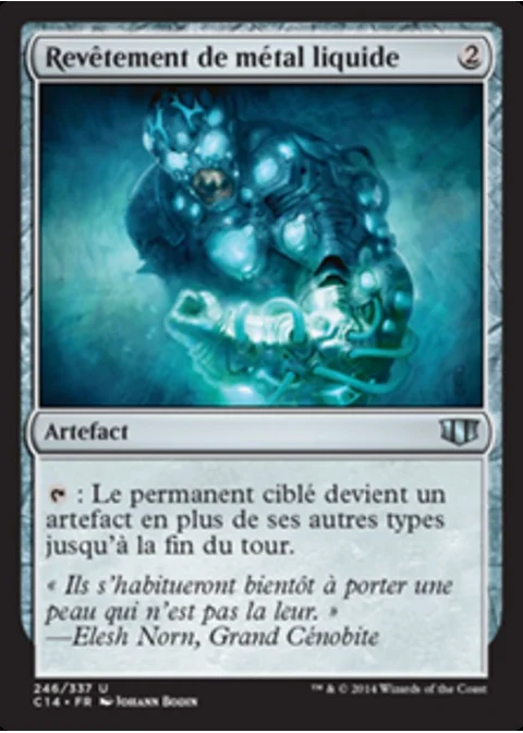 Revêtement de métal liquide