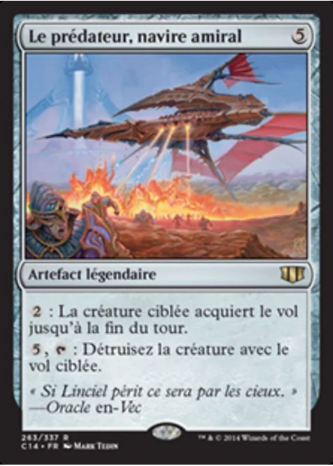 Le prédateur, navire amiral