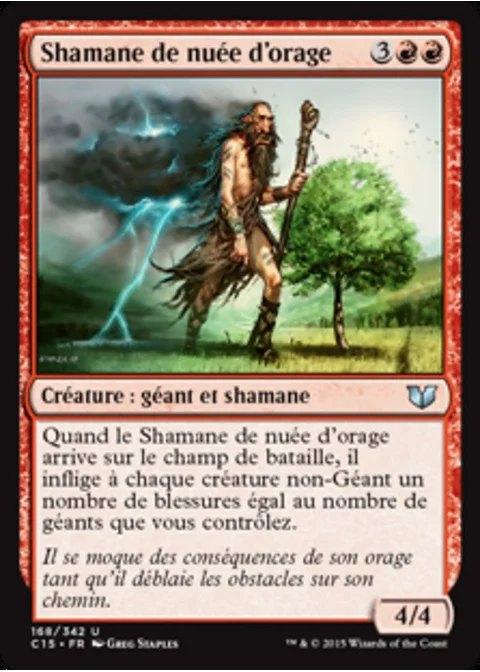 Shamane de nuée d'orage