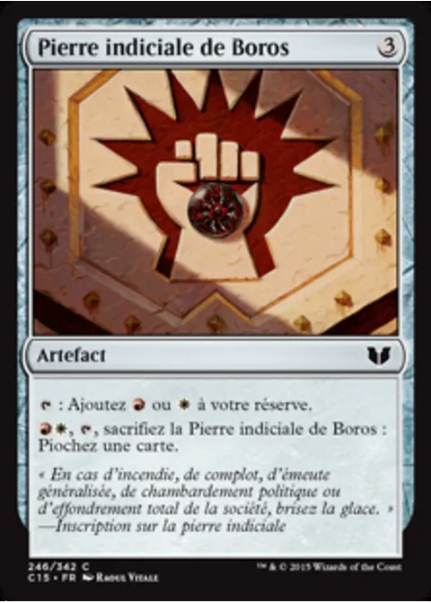 Pierre indiciale de Boros