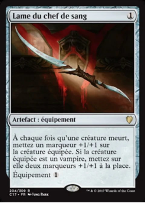 Lame du chef de sang