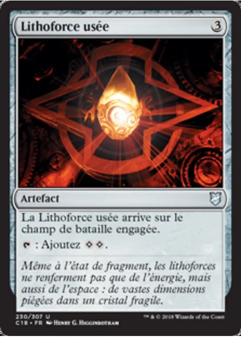 Lithoforce usée