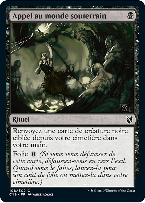 Appel au monde souterrain