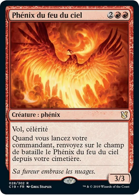 Phénix du feu du ciel