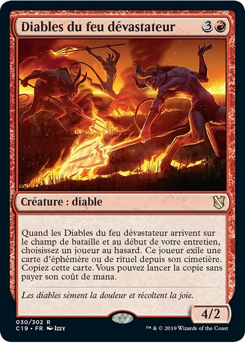 Diables du feu dévastateur