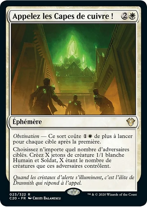 Appelez les Capes de cuivre !