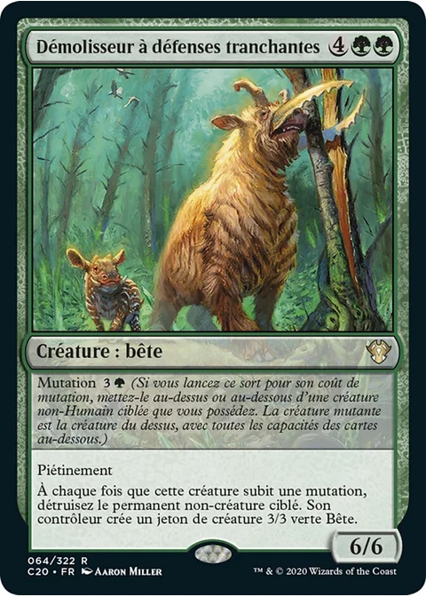 Démolisseur à défenses tranchantes