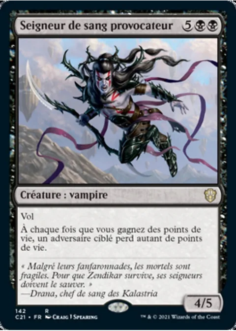 Seigneur de sang provocateur