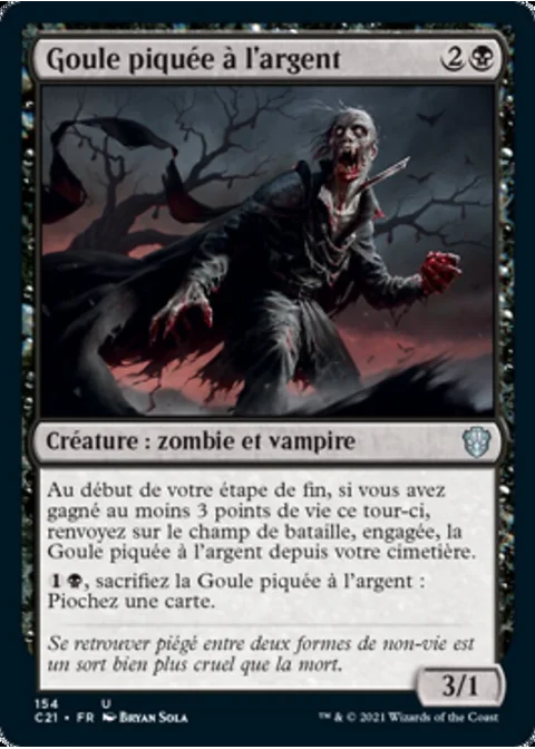 Goule piquée à l'argent