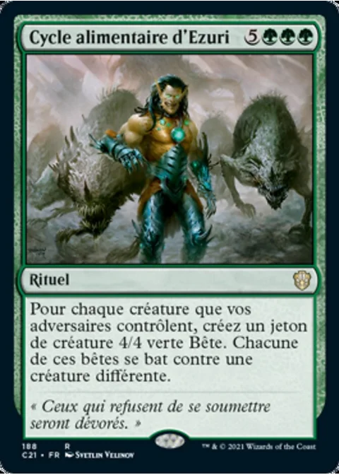 Cycle alimentaire d'Ezuri