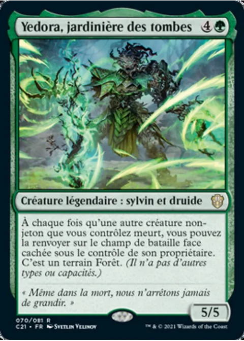 Yedora, jardinière des tombes