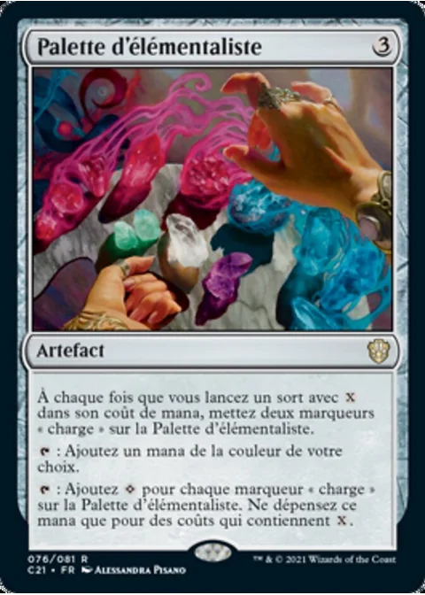 Palette d'élémentaliste