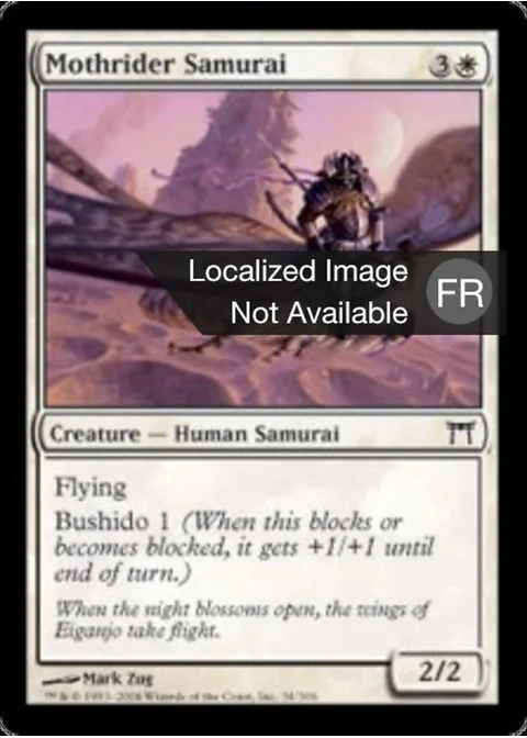 Samouraï chevauche-phalène