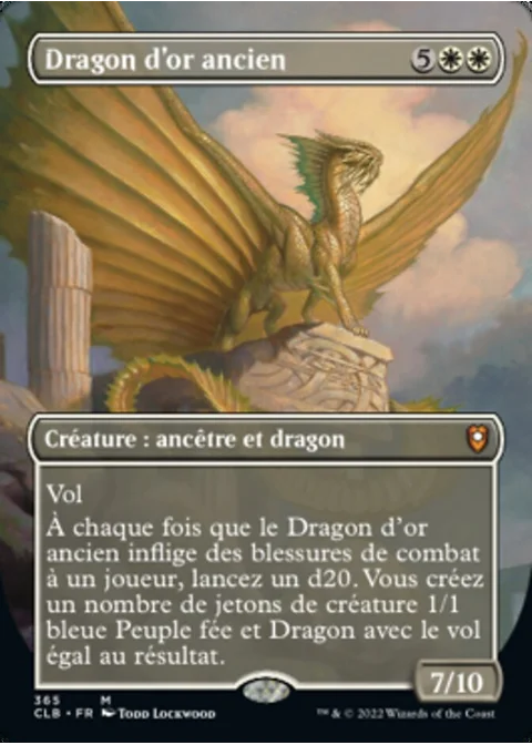 Dragon d'or ancien
