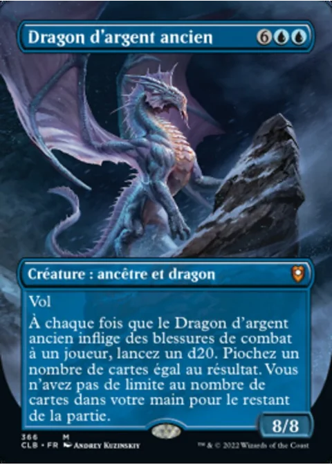 Dragon d'argent ancien