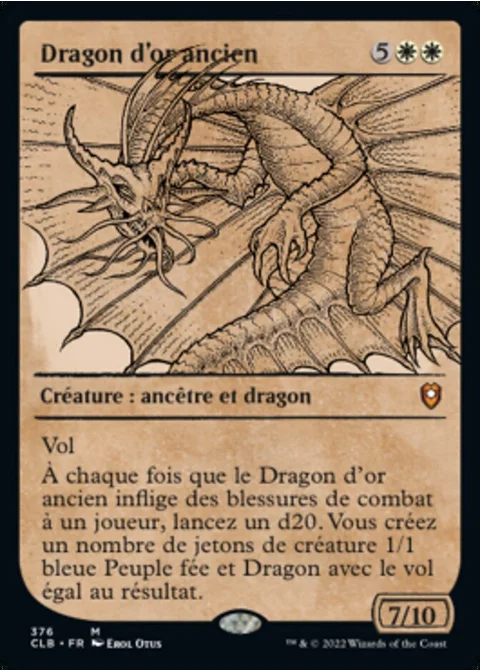 Dragon d'or ancien
