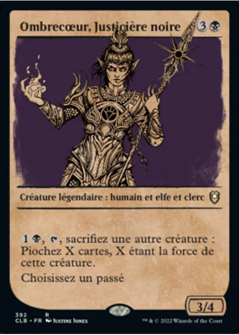 Ombrecœur, Justicière noire