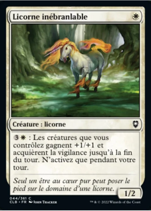 Licorne inébranlable