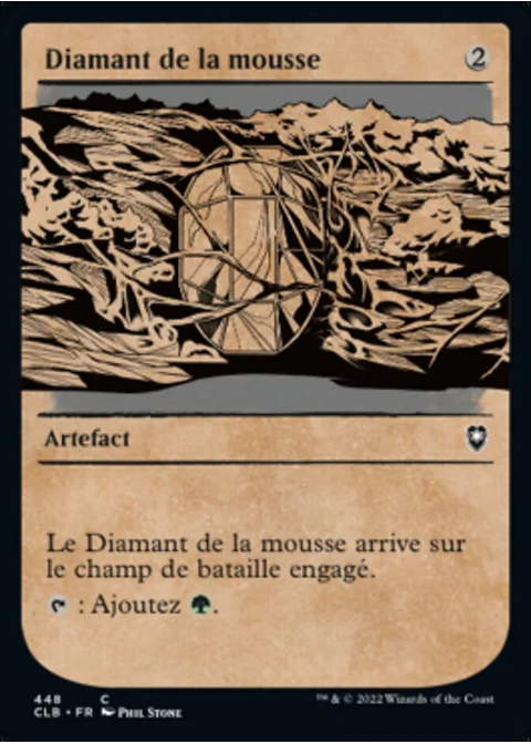 Diamant de la mousse