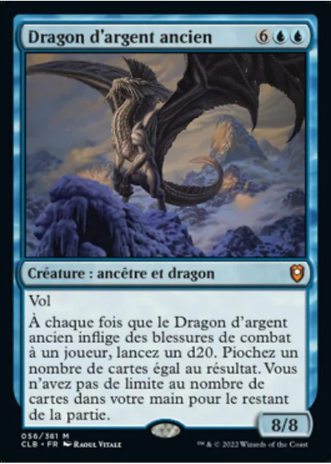Dragon d'argent ancien