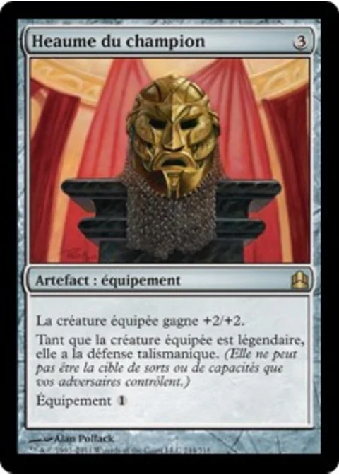 Heaume du champion
