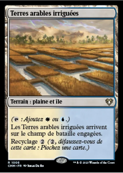 Terres arables irriguées