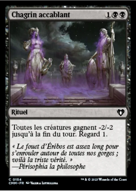 Chagrin accablant
