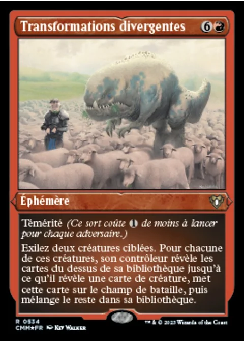 Transformations divergentes