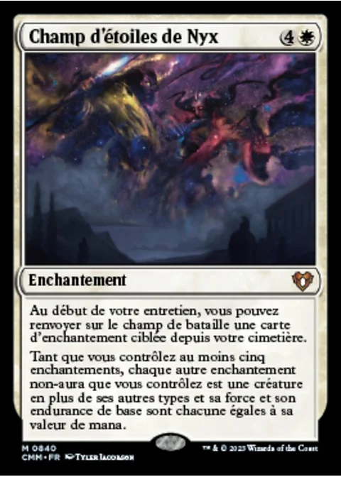 Champ d'étoiles de Nyx