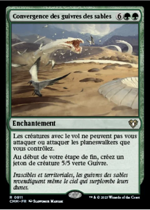 Convergence des guivres des sables