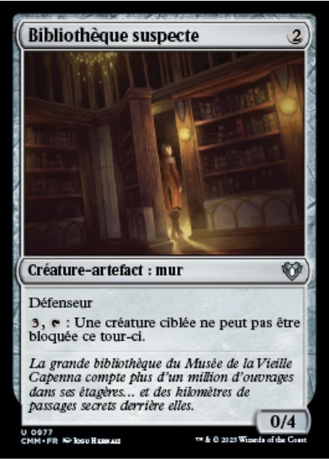 Bibliothèque suspecte