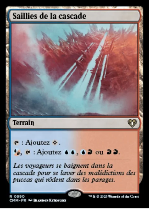 Saillies de la cascade