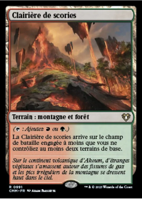 Clairière de scories