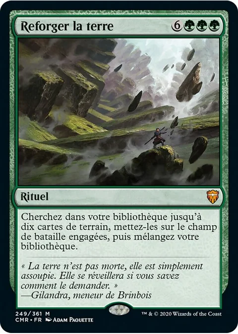Reforger la terre