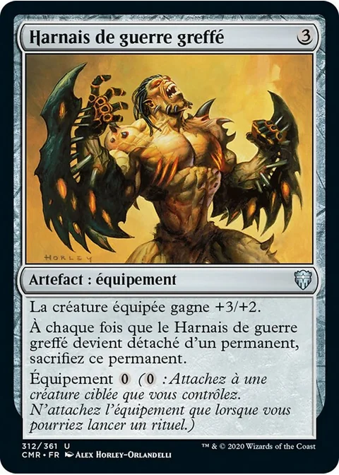 Harnais de guerre greffé