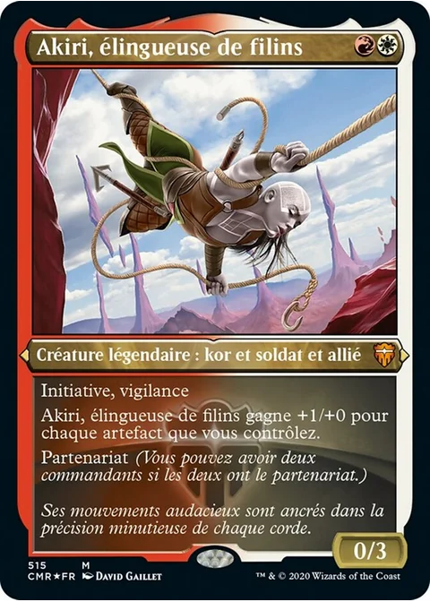 Akiri, élingueuse de filins