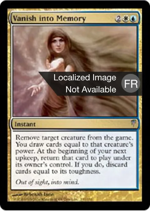 Disparition dans la mémoire