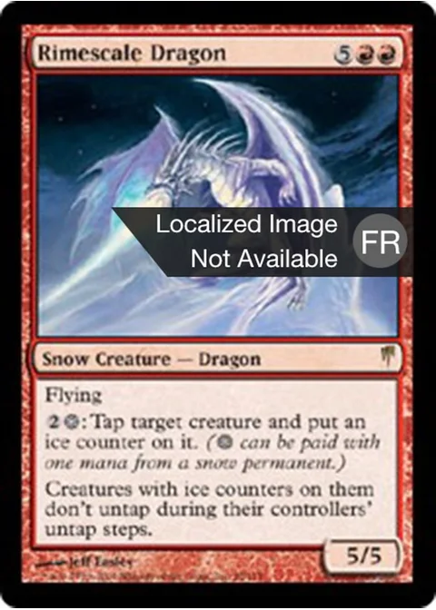 Dragon à écailles de givre